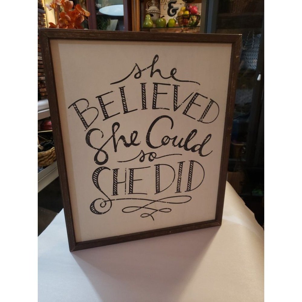 Large 18x15 Rustic Wall Art With Saying